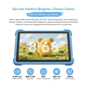 Tablet Blackview (Link 1 Kids-B) Azul, Pantalla Hd 8.68", 64Gb Rom, 4Gb Ram, 5000Mah, Android 16, Cam 8Mp-5M - Imagen 8