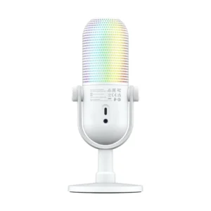 Microfono Razer Seiren V3 Chroma (Rz19-05060200-R3U1) Blanco, Iluminacion Reactiva Para Transmision Y Juego, Silencio Con Toque, Ganancia Digital, Pc - Imagen 8